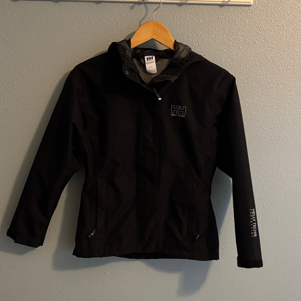 Helly Hansen Black Hooded Softshell Jacket - image 1